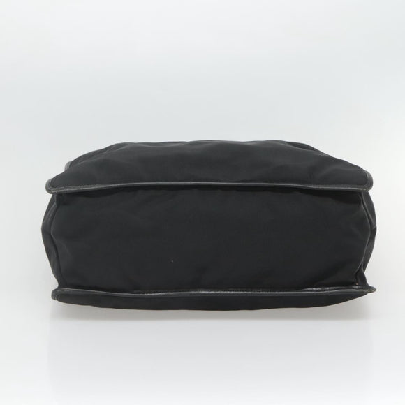 GUCCI Tote Bag Canvas Black Silver Auth bs25256