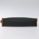 Christian Dior Clutch Bag PVC Canvas Black Brown Auth bs25261-6