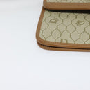 Christian Dior Honeycomb Canvas Shoulder Bag PVC Leather Beige Gold Auth bs25264-10