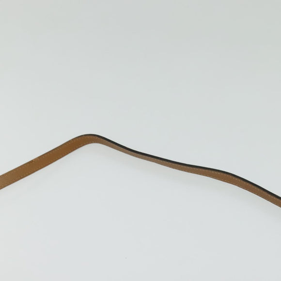 Christian Dior Honeycomb Canvas Shoulder Bag PVC Leather Beige Gold Auth bs25264