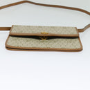 Christian Dior Honeycomb Canvas Shoulder Bag PVC Leather Beige Gold Auth bs25264-9