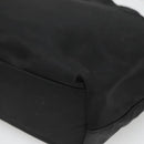 Christian Dior Maris Pearl Hand Bag Nylon Black Silver Auth bs25265-15
