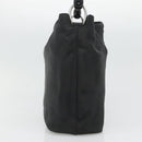 Christian Dior Maris Pearl Hand Bag Nylon Black Silver Auth bs25265-4