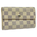 LOUIS VUITTON Damier Azur Portefeuille Alexandra Wallet N63068 LV Auth bs25268-1