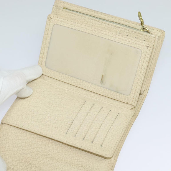 LOUIS VUITTON Damier Azur Portefeuille Alexandra Wallet N63068 LV Auth bs25268