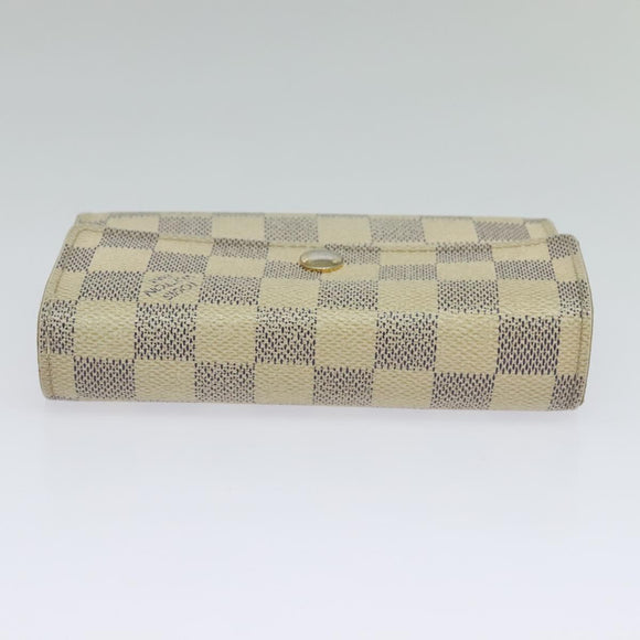 LOUIS VUITTON Damier Azur Portefeuille Alexandra Wallet N63068 LV Auth bs25268