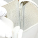 HERMES Omenitu Shoulder Bag Leather White Auth bs25279-12