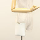 HERMES Omenitu Shoulder Bag Leather White Auth bs25279-17