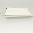 HERMES Omenitu Shoulder Bag Leather White Auth bs25279-4