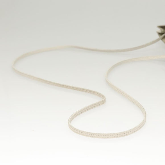 HERMES Omenitu Shoulder Bag Leather White Auth bs25279