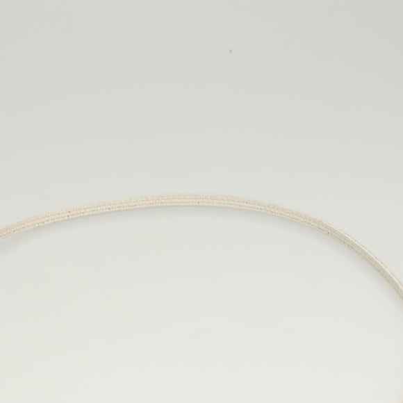 HERMES Omenitu Shoulder Bag Leather White Auth bs25279