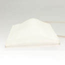 HERMES Omenitu Shoulder Bag Leather White Auth bs25279-5