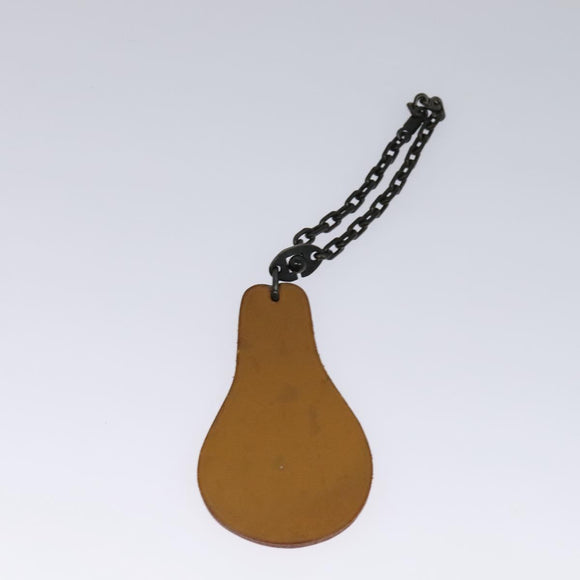 HERMES Day Planner Cover & Key Holder Leather 2Set Orange Brown Auth bs25280