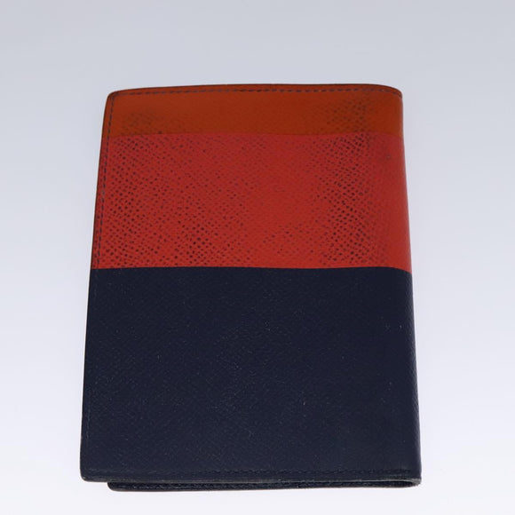 HERMES Day Planner Cover & Key Holder Leather 2Set Orange Brown Auth bs25280