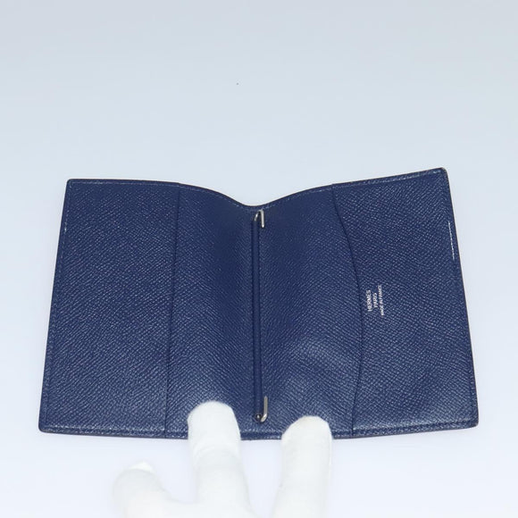 HERMES Day Planner Cover & Key Holder Leather 2Set Orange Brown Auth bs25280