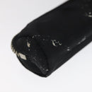CHANEL Sunglass Case Pen Case Nylon Black CC Auth bs25281-16