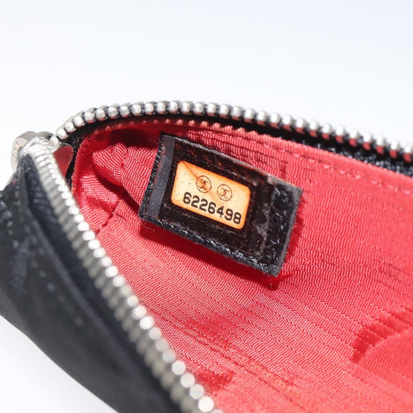 CHANEL Sunglass Case Pen Case Nylon Black CC Auth bs25281