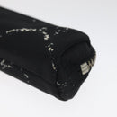 CHANEL Sunglass Case Pen Case Nylon Black CC Auth bs25281-7