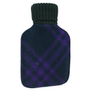 BURBERRY Nova Check Hot Water Bottle Cotton Purple Auth bs25282-1