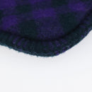 BURBERRY Nova Check Hot Water Bottle Cotton Purple Auth bs25282-16