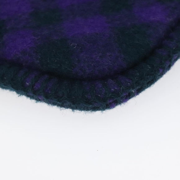 BURBERRY Nova Check Hot Water Bottle Cotton Purple Auth bs25282