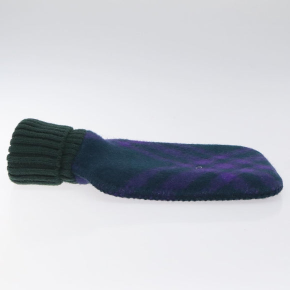 BURBERRY Nova Check Hot Water Bottle Cotton Purple Auth bs25282
