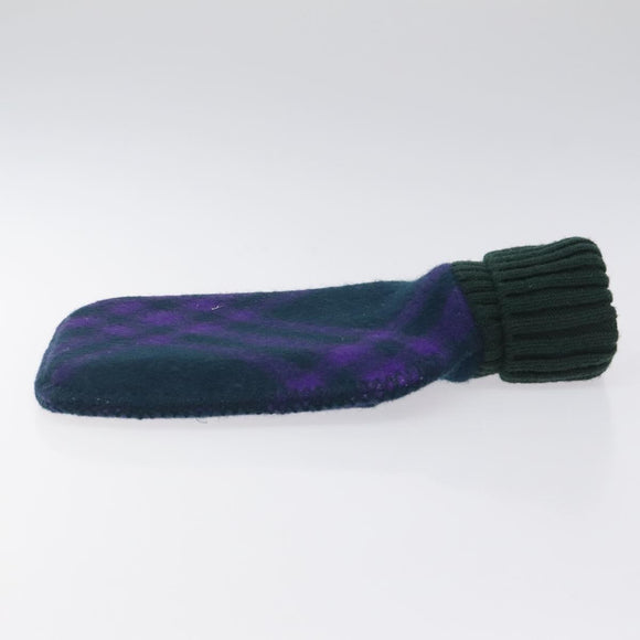 BURBERRY Nova Check Hot Water Bottle Cotton Purple Auth bs25282