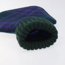 BURBERRY Nova Check Hot Water Bottle Cotton Purple Auth bs25282-5