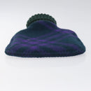 BURBERRY Nova Check Hot Water Bottle Cotton Purple Auth bs25282-7