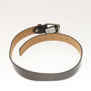 FENDI Zucca Canvas Belt Leather Canvas 2Set Brown Dark Brown Auth bs25284-3