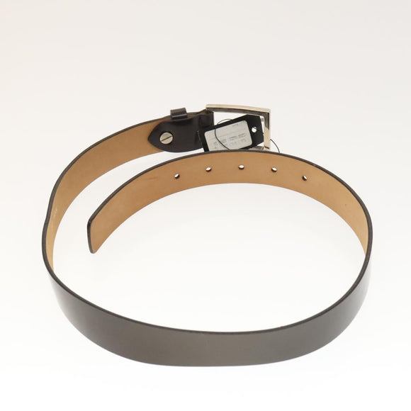 FENDI Zucca Canvas Belt Leather Canvas 2Set Brown Dark Brown Auth bs25284