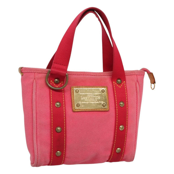 LOUIS VUITTON Antigua Cabas PM Hand Bag Rouge Pink M40088 LV Auth bs25294