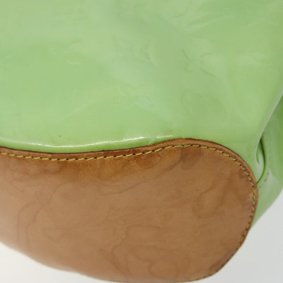 LOUIS VUITTON Monogram Vernis Biscayne Bay GM Bag Peppermint LV Auth bs25295