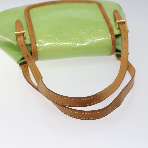 LOUIS VUITTON Monogram Vernis Biscayne Bay GM Bag Peppermint LV Auth bs25295