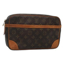 LOUIS VUITTON Monogram Compiegne 28 Clutch Bag M51845 LV Auth bs25306-1