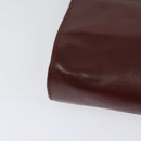 CARTIER Must Line Gamaguchi Shoulder Bag Leather Bordeaux Gold Auth bs25315-15