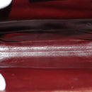 CARTIER Must Line Gamaguchi Shoulder Bag Leather Bordeaux Gold Auth bs25315-11