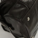 MCM Shoulder Bag Enamel Brown Silver Auth bs25319-8