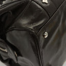 MCM Shoulder Bag Enamel Brown Silver Auth bs25319-16