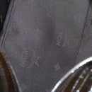 MCM Shoulder Bag Enamel Brown Silver Auth bs25319-11