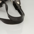 MCM Shoulder Bag Enamel Brown Silver Auth bs25319-7