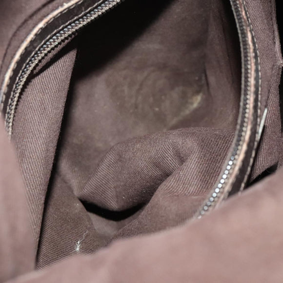 BALLY Shoulder Bag Leather Brown Auth bs25320