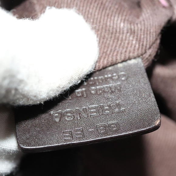 BALLY Shoulder Bag Leather Brown Auth bs25320