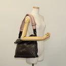 BALLY Shoulder Bag Leather Brown Auth bs25320-20