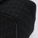 Christian Dior Trotter Canvas Vanity Pouch Black Silver Auth bs25322-8