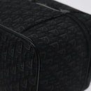 Christian Dior Trotter Canvas Vanity Pouch Black Silver Auth bs25322-16