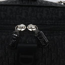 Christian Dior Trotter Canvas Vanity Pouch Black Silver Auth bs25322-9