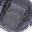 Christian Dior Trotter Canvas Vanity Pouch Black Silver Auth bs25322-10