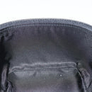 Christian Dior Trotter Canvas Vanity Pouch Black Silver Auth bs25322-21
