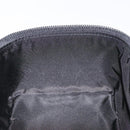 Christian Dior Trotter Canvas Vanity Pouch Black Silver Auth bs25322-22